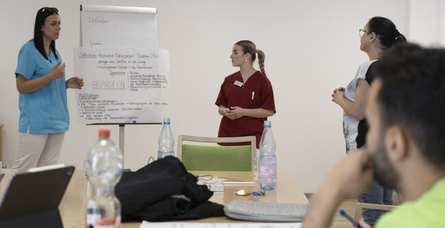 Schulung von Pflegepersonen